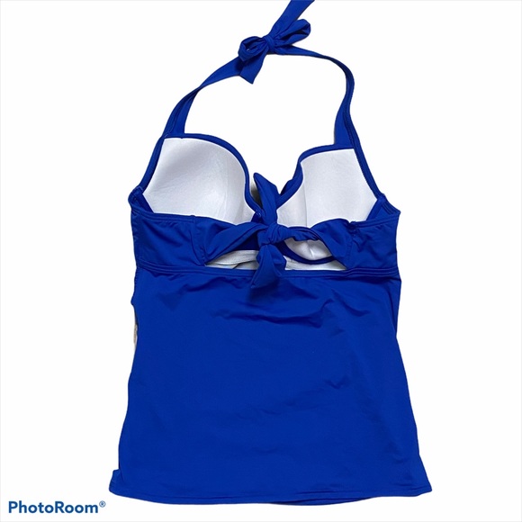 Tommy Bahama Halter Style Tie Back Tankini Top - Picture 2 of 6